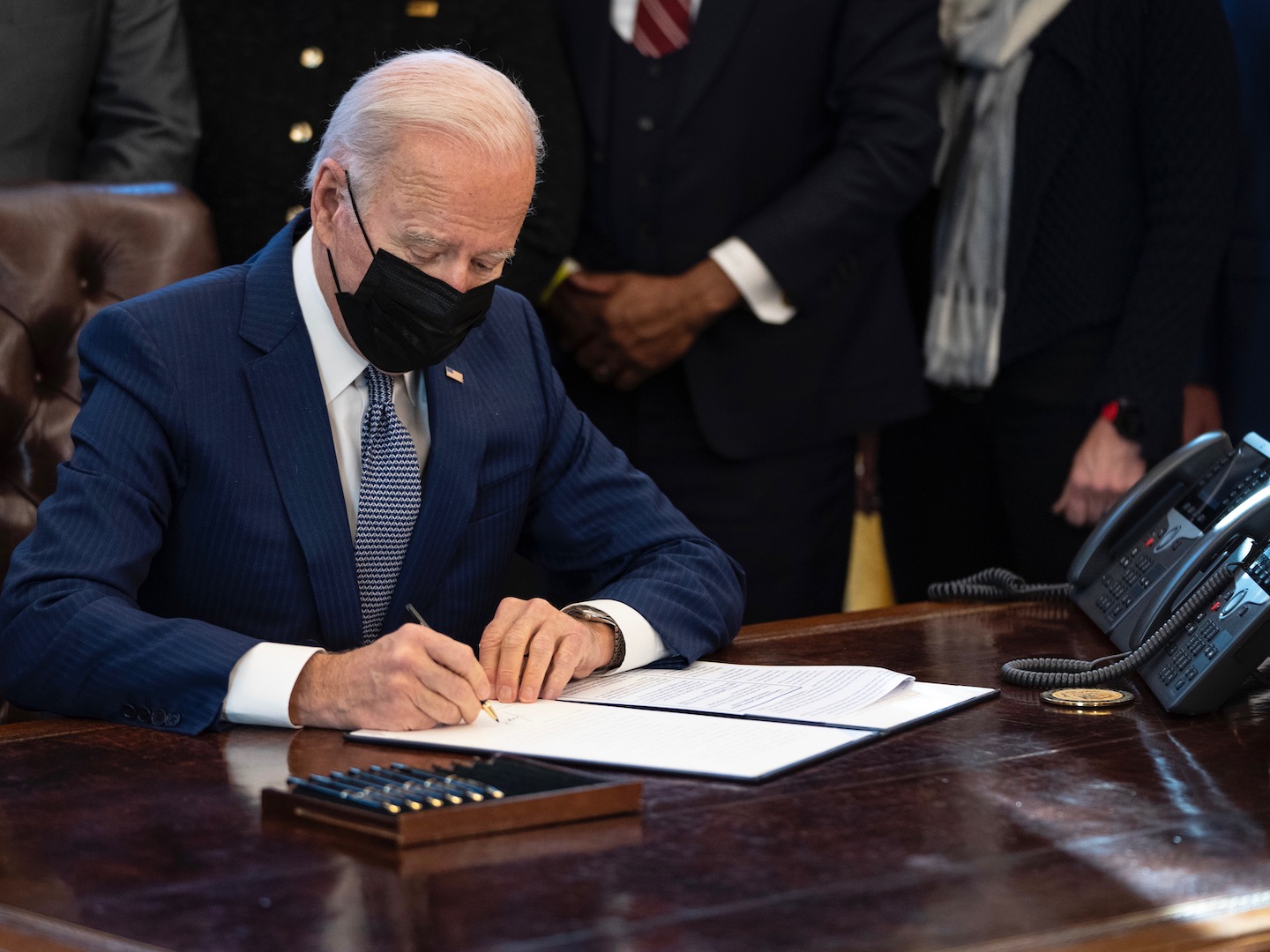 President Joe Biden while signing executive order on cryptocurrency